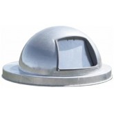 WITT Domed Lid for 55 Gallon Drums and Receptacles - 23.75” diameter, Silver